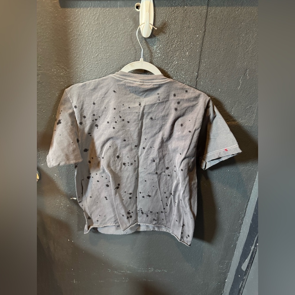 AC/DC Black and Gray Short Sleeve Crop Tee - Picture 3 of 3